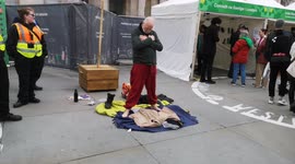 Protestor Removed From At Patrick Day Celebrations