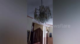 Magnitude 6.7 quake sways chandelier in Indonesia