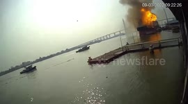 One dead and three injured after oil tanker explodes in Thailand