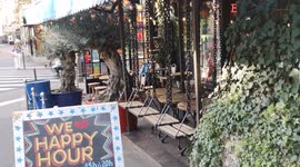 Funny child's swings used as chairs at The Brooklyn Pizzeria in Paris,France, boulevard Beaumarchais. 14 march 2022.