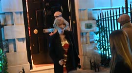 Emilly Beecham actress (Coen Bros Film H|ail !Ceasar leaves the  Vogue and Tiffany and Co after BAFTA partyy at Annabell's
