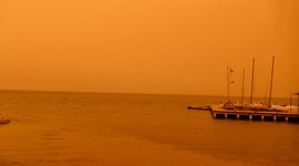 Spanish apocalypse? Storm Celia turns coastal skies orange due to Saharan dust