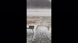 Intense, large hail hammers parts of Texas