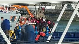 Busy day in the English Channel as Border Force and RNLI boats search for migrants crossing