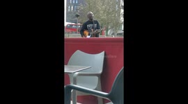 'Worst busker in London' gets donations for enthusiasm despite lack of musical ability
