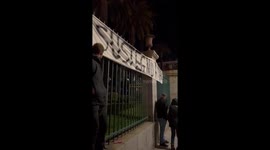 Police fighting against people for the Yvan Colonna event in Ajaccio, Corse, France