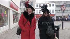 Cheltenham awash with tweed suits and big hats as Racing Festival hits town