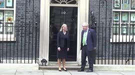 UK Prime Minister Boris Johnson welcomes Swedish counterpart Magdalena Andersson to 10 Downing Street