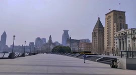 Streets in Shanghai deserted due to COVID-19 resurgence