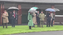 Princess Anne arrives at Ladies Day on day 2 of Cheltenham Festival