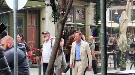 Aaron Eckhart spotted in Thessaloniki, Greece filming new spy movie