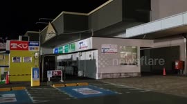 Magnitude 7.4 earthquake trashes grocery store in northeastern Japan