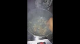 Cooking chicken with potatoes and by adding my special Indian Spices