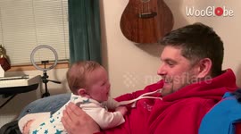 UK dad in shock after his 3-month-old baby appears to say 'I love you'