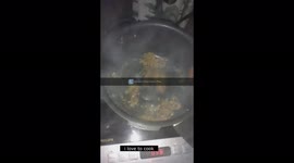 cooking chicken with my one and only sister during studio song recording session