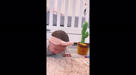 Baby can't stop crying after cactus toy mimics her dramatic wail