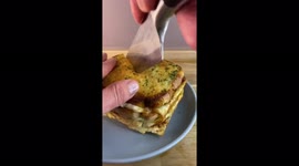 TikTok chef makes incredible sandwich lasagne using garlic butter toast