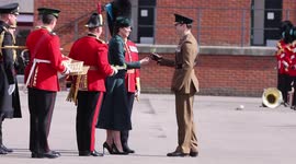 Duke and Duchess of Cambridge visit Irish Guards on St Patrick's Day
