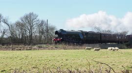 World famous Flying Scotsman steam train visits Kent, UK