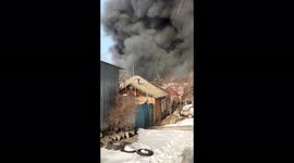 Fire in the largest industrial market in Eastern Europe - Barabashovo, which has an area of more than 75 hectares.
