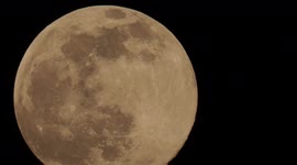 Stunning close-up of the full 'Worm Moon' rising in Kent, UK