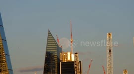 Worm moon rise in London