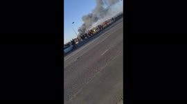 Smoke seen rising after Russian missile strike Lviv's aircraft plant