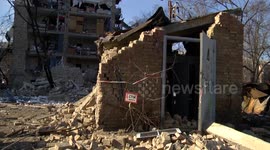 One dead after Russian rocket hits Kyiv residential block