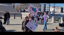Over a 1000 attendees for the British Sign Language rally at Trafalgar Square