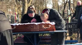 Heartbreak in Ukraine as family lays to rest 2-year-old killed by Russian shelling