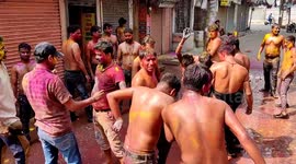 Riot of colours as Indians celebrate Holi festival