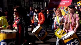 Stand up to racism is back after the lock down with  larger numbers  : central london march