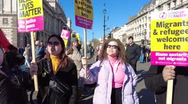 #Alllivesmatter protest in London on UN Anti-Racism Day on Saturday