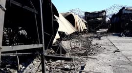 Kharkiv's clothing market burns down after intensive Russian shelling killing at least 5 civilians