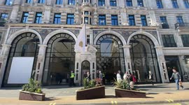 Customers rush to Apple store in London as tech giant launches new products