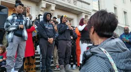 We want a save education no police in schools