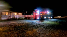 Ford F-150 drives itself into Shamokin Creek, Tharptown, Coal township, Pennsylvania