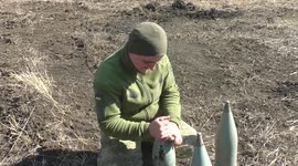 'For Kyiv!' Ukrainian soldiers fighting near Kharkiv write messages on shells