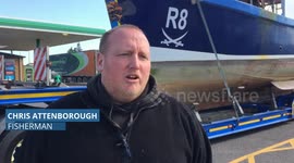UK fisherman takes boat to petrol station to fill up on white diesel after price of red diesel shoots up