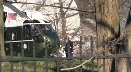 Vice President Kamala Harris departs US Naval Observatory on Marine Two