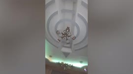 Chandelier sways as magnitude 5.3 quake jolts central Philippines