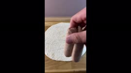 Tiktoker Turns Sausage and Tortilla Wraps into amazing looking sausage roll swirls