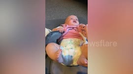 Baby girl sent home by doctors that missed a deadly brain tumour the size of a grapefruit