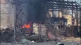 Large fire spotted in Kyiv as a result of shelling, officials say