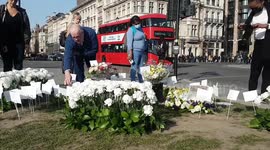 Floral tributes laid for PC Keith Palmer and others killed in Westminster on 5th anniversary of terror attack