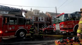 2nd alarm duplex fire with multiple explosions strikes Coal Township, Pennsylvania
