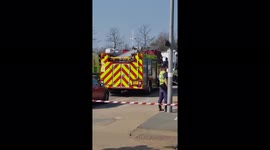 First responders at scene of incident at London Aquatics Centre