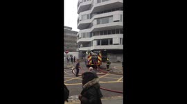 Fire near East Croydon Station iconic