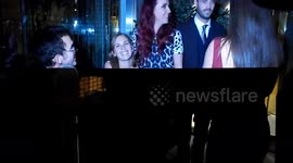 Emmerdale cast mucking about at the TV Quick awards