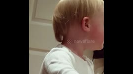 The 'look' that tells every parent you've officially not in control. The next 18 years are going to be fun...